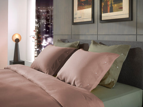 Yellow Dekbedovertrek Cialda Shady Pink - 100% Katoen