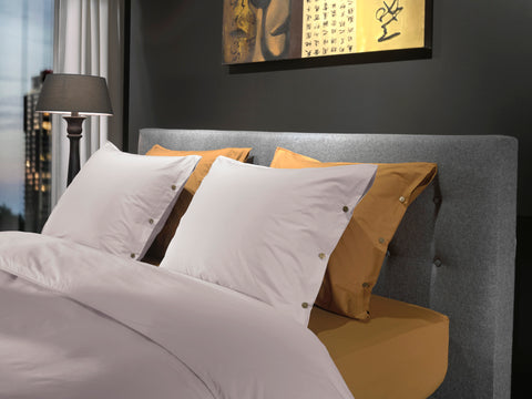 Yellow Dekbedovertrek Percale Cloud Pink - 100% Katoen-Perkal