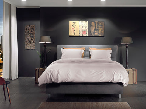 Yellow Dekbedovertrek Percale Cloud Pink - 100% Katoen-Perkal