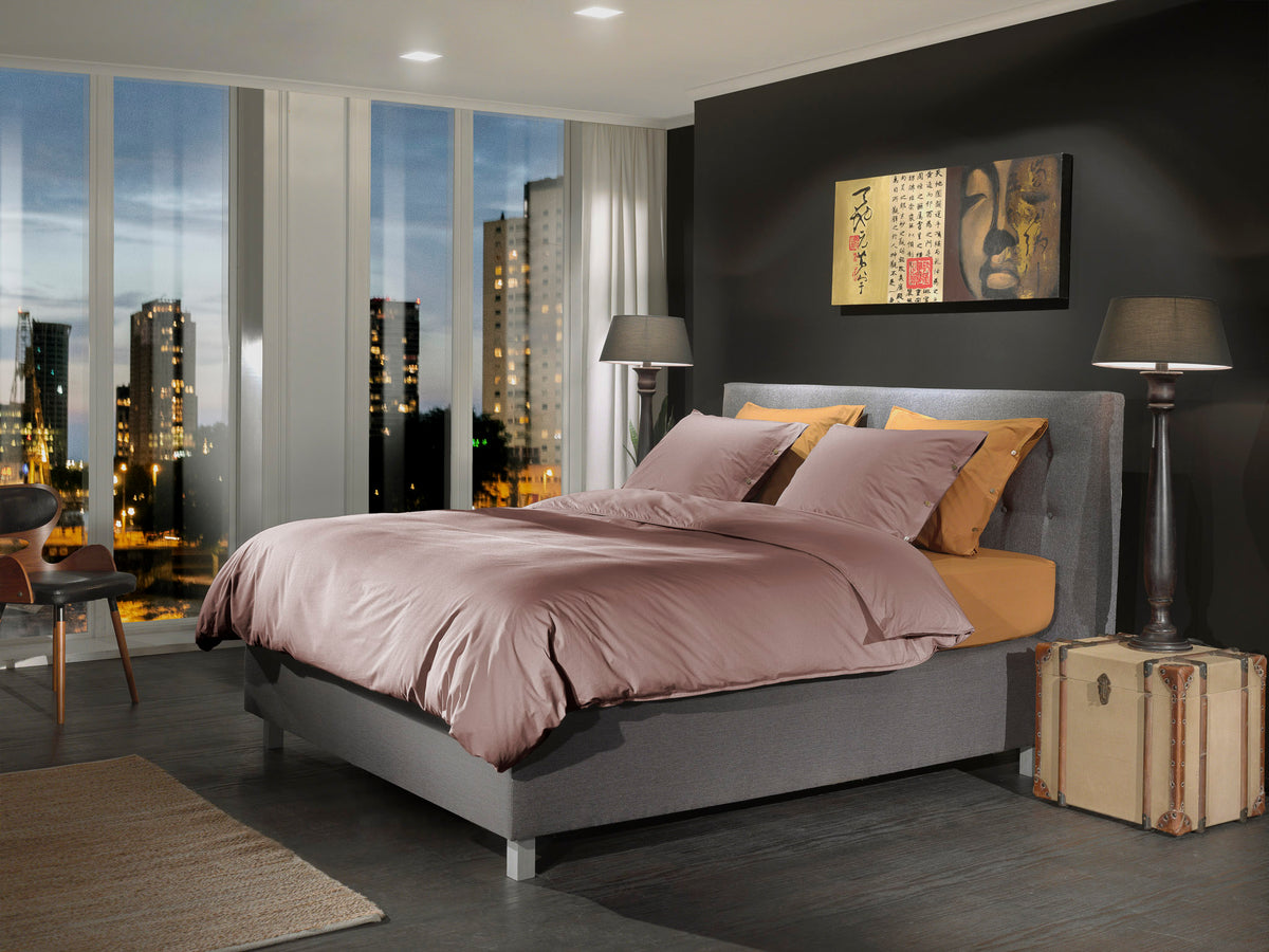 Yellow Dekbedovertrek Percale Canyon Rose - 100% Katoen-Perkal