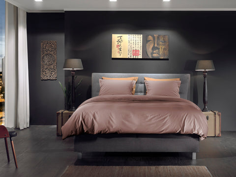 Yellow Dekbedovertrek Percale Canyon Rose - 100% Katoen-Perkal