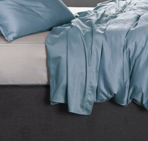 Zohome Laken Satinado Riviera Blue - 100% Katoen-Satijn