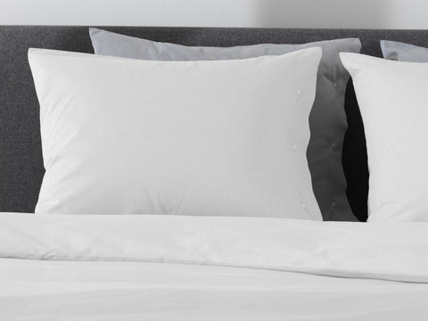 Yellow Dekbedovertrek Chambray White - 100% Katoen