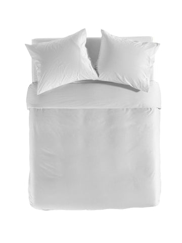 Yellow Dekbedovertrek Chambray White - 100% Katoen