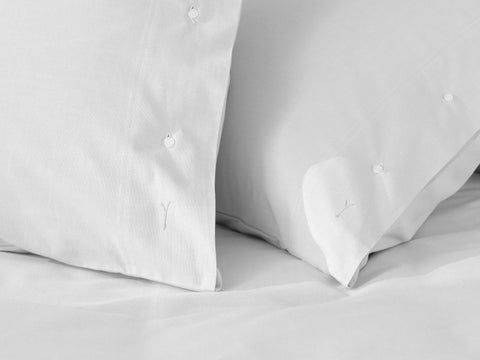 Yellow Dekbedovertrek Chambray White - 100% Katoen