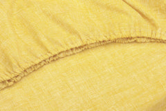 Hoeslaken Lino Aspen Yellow - 100% Katoen