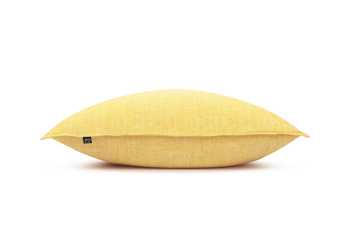 Zohome Kussensloop Lino Aspen Yellow - 100% Katoen