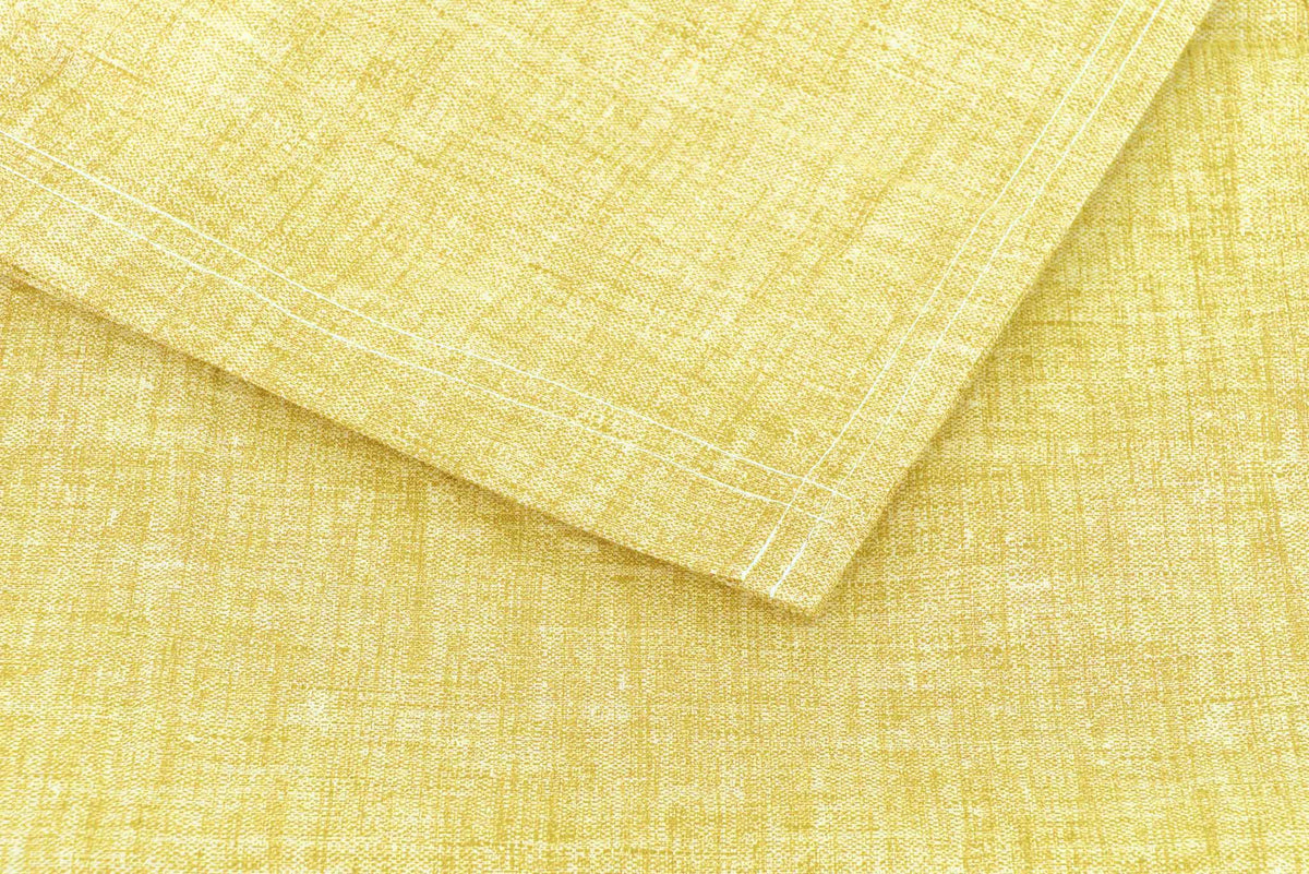 Zohome Laken Lino Aspen Yellow - 100% Katoen