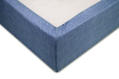 Hoeslaken Lino Bonnet Blue - 100% Katoen