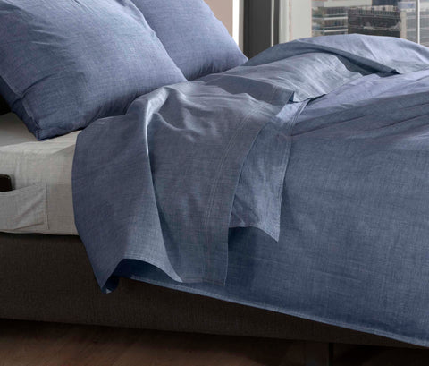 Zohome Laken Lino Bonnet Blue - 100% Katoen