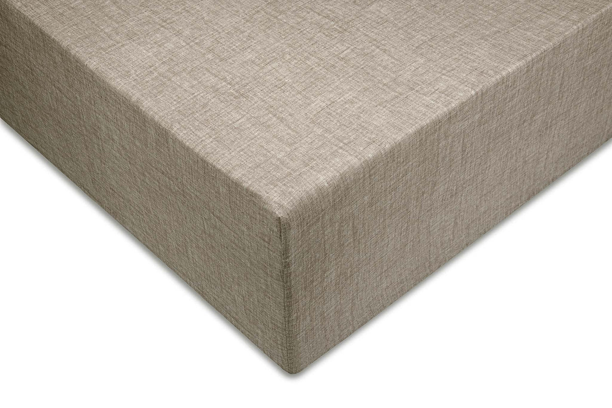 Zohome Hoeslaken Lino Palm Taupe - 100% Katoen