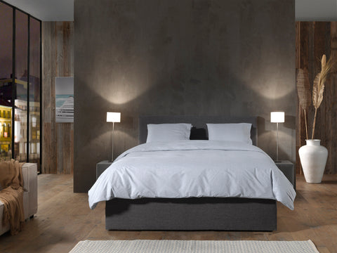 Yellow Dekbedovertrek Bassano Sky Blue - 100% Katoen-Perkal