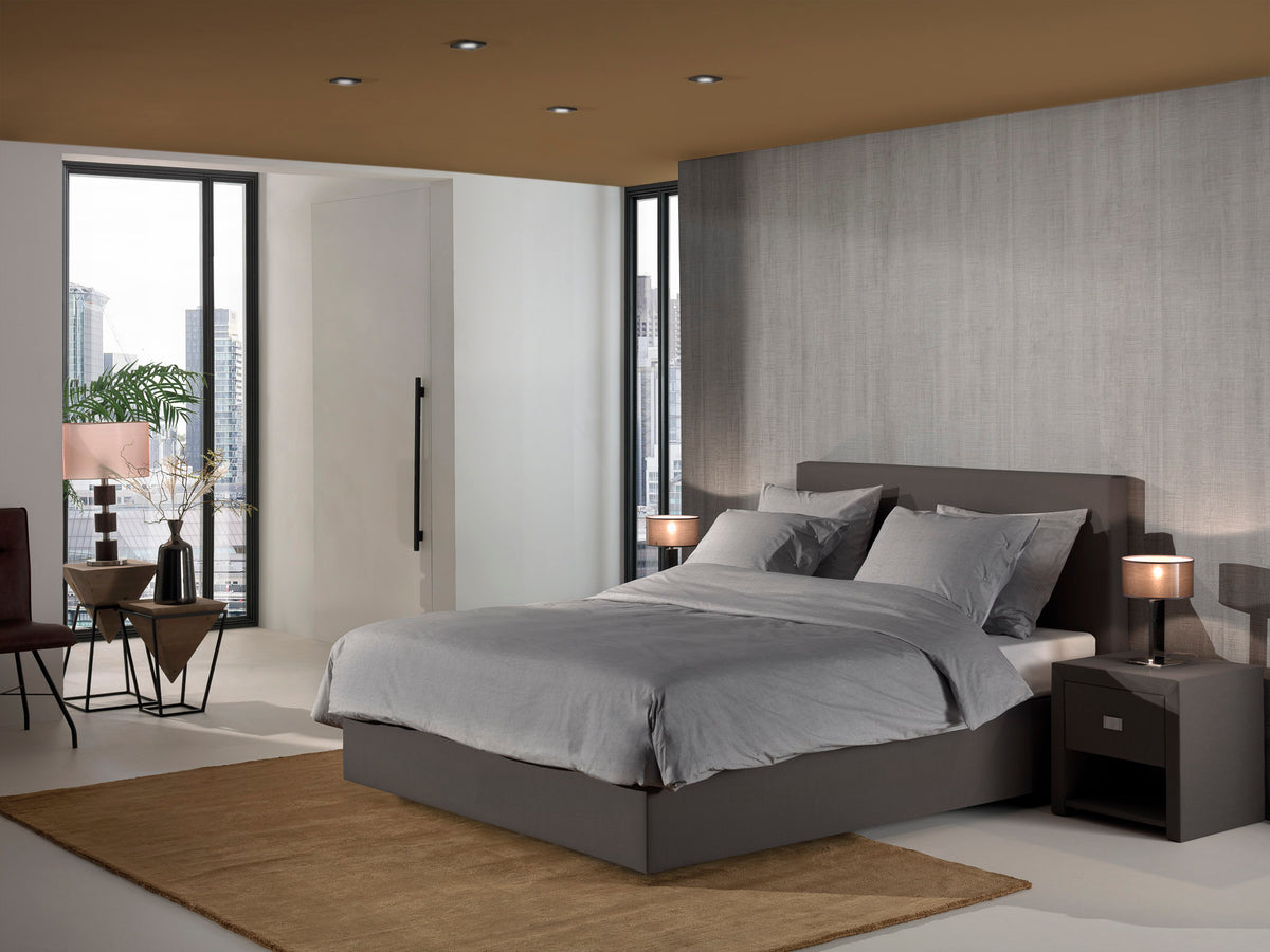 Yellow Dekbedovertrek Punzo Quary Grey - 100% Katoen