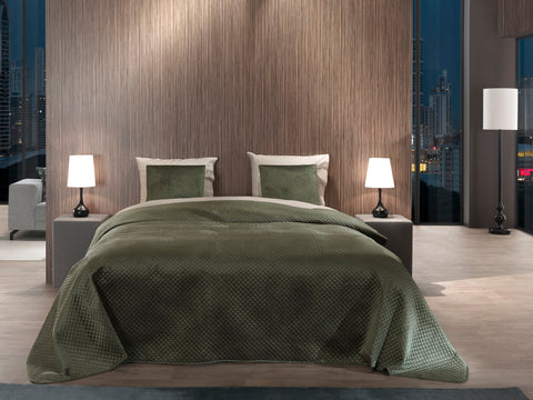 Yellow Sierkussen Victoria  Army Green - 100% Polyester