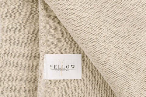 Yellow Sprei ICA Tutta Natura - 75% Katoen 25% Linen