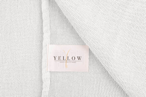 Yellow Sprei ICA Bright White - 100% Katoen