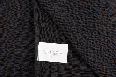 Yellow Plaid ICA Panthom Black - 100% Katoen