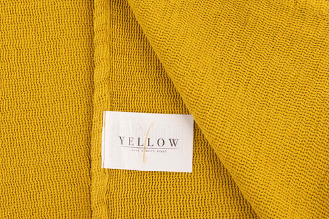 Yellow Plaid ICA Honey Gold - 100% Katoen