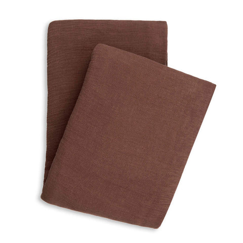 Yellow Sprei ICA Maroon Brown - 100% Katoen