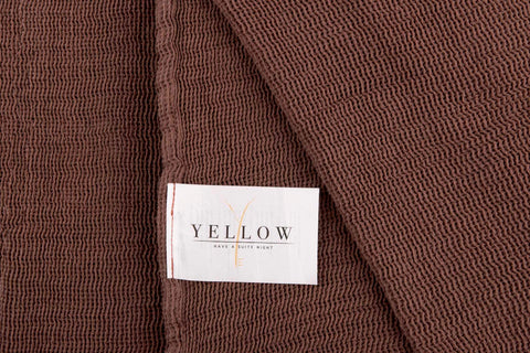 Yellow Sprei ICA Maroon Brown - 100% Katoen