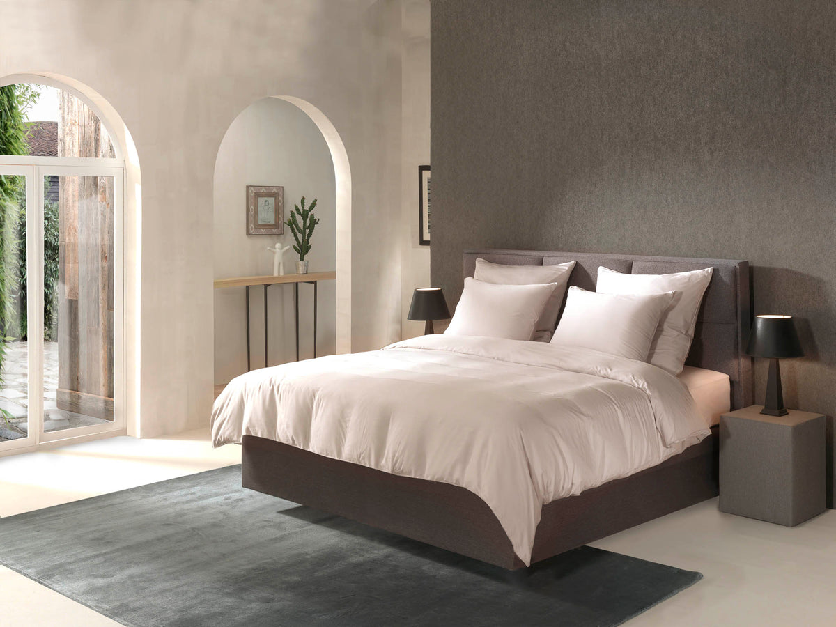 Yellow Dekbedovertrek Bamboo Flint Grey - 100% Bamboo