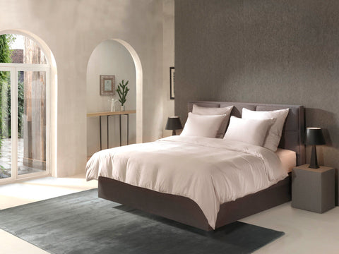 Yellow Dekbedovertrek Bamboo Flint Grey - 100% Bamboo