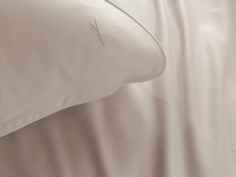 Yellow Dekbedovertrek Bamboo Flint Grey - 100% Bamboo