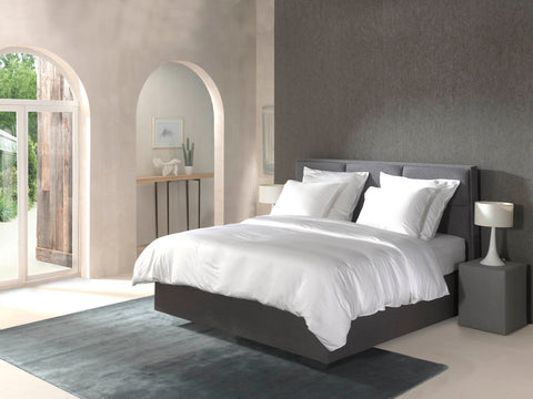 Yellow Dekbedovertrek Bamboo Quartz White - 100% Bamboo