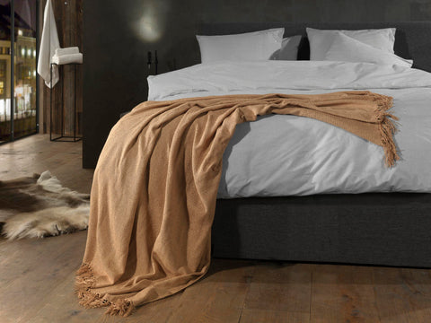 Yellow Plaid Navia Forest Sand - 70% Katoen 30% Polyester