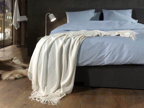 Yellow Plaid Navia White - 70% Katoen 30% Polyester