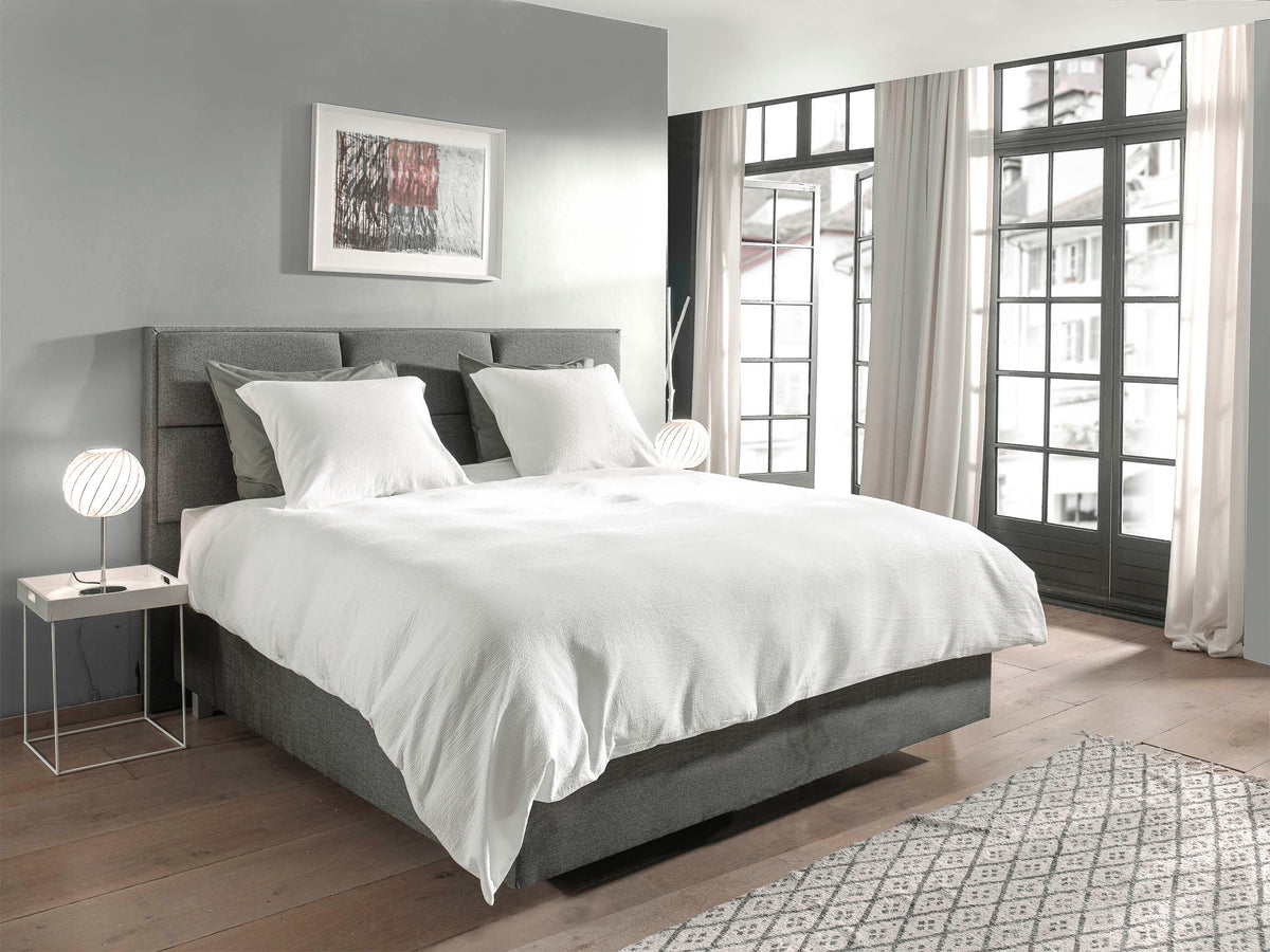 Yellow Dekbedovertrek Gavrel White - 100% Katoen