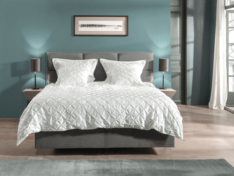 Yellow Dekbedovertrek Como-3 White - 100% Katoen-Perkal