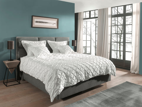 Yellow Dekbedovertrek Como-3 White - 100% Katoen-Perkal