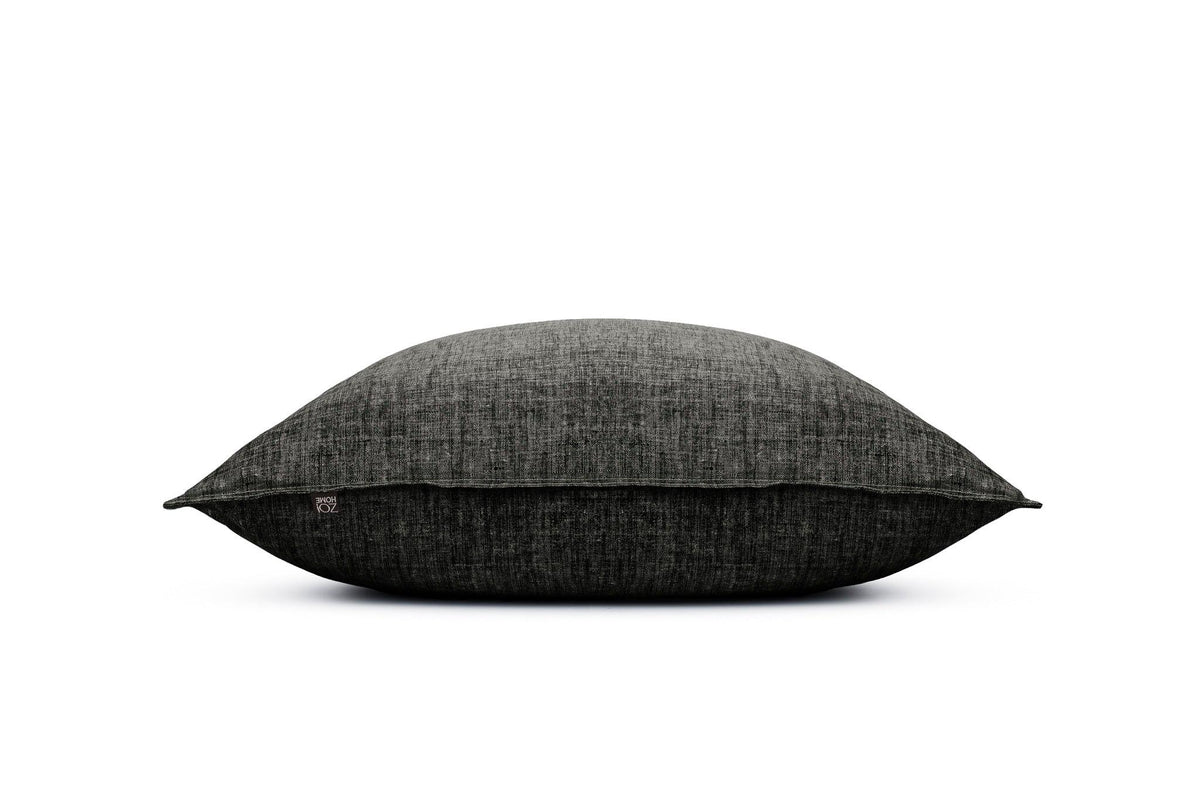 Zohome Kussensloop Lino Midnight Black - 100% Katoen