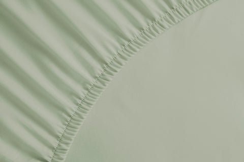 Yellow Hoeslaken Percale Silent Green - 100% Katoen-Perkal