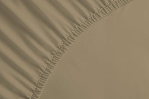 Yellow Hoeslaken Percale Safari Sand - 100% Katoen-Perkal