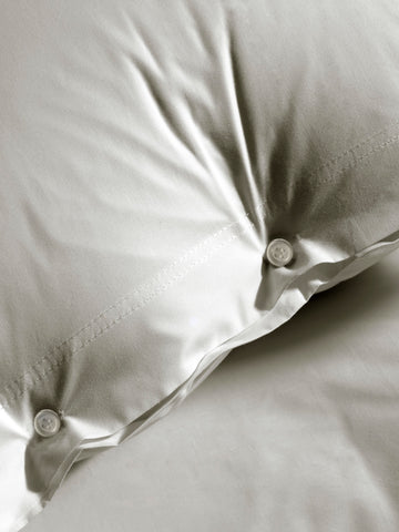 Yellow Dekbedovertrek Percale Tender Grey - 100% Katoen-Perkal