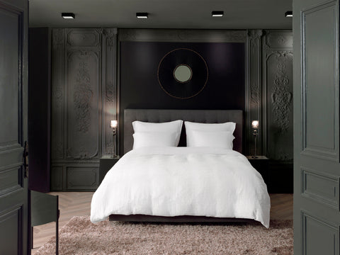 Yellow Dekbedovertrek Garza Bright White - 50% Katoen-Gauze 50% Katoen