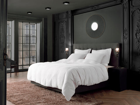 Yellow Dekbedovertrek Garza Bright White - 50% Katoen-Gauze 50% Katoen