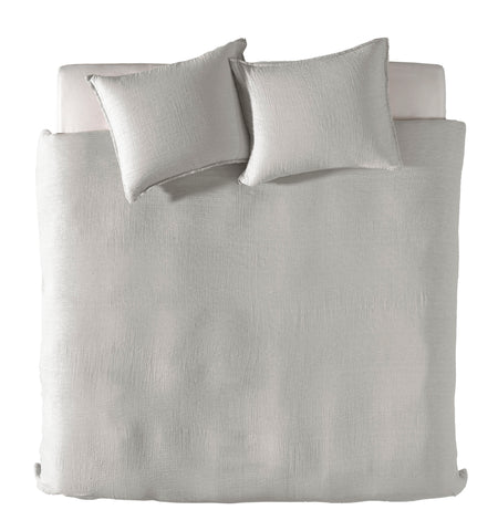 Yellow Dekbedovertrek Garza Vaporous Grey - 50% Katoen-Gauze 50% Katoen