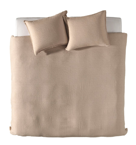 Yellow Dekbedovertrek Garza Mojave Sand - 50% Katoen-Gauze 50% Katoen