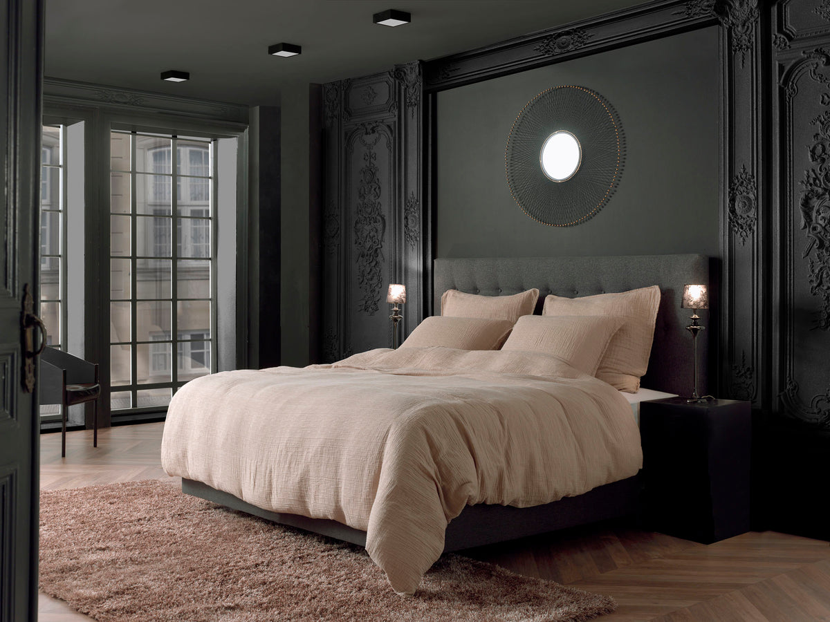 Yellow Dekbedovertrek Garza Mojave Sand - 50% Katoen-Gauze 50% Katoen