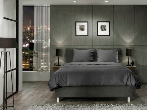 Yellow Dekbedovertrek Cialda Pewter Grey - 100% Katoen