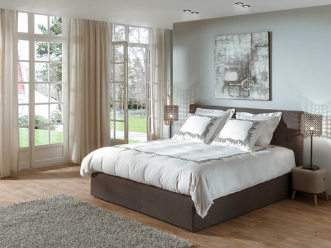 Yellow Dekbedovertrek Fayette Brilliant White - 100% Katoen-Satijn