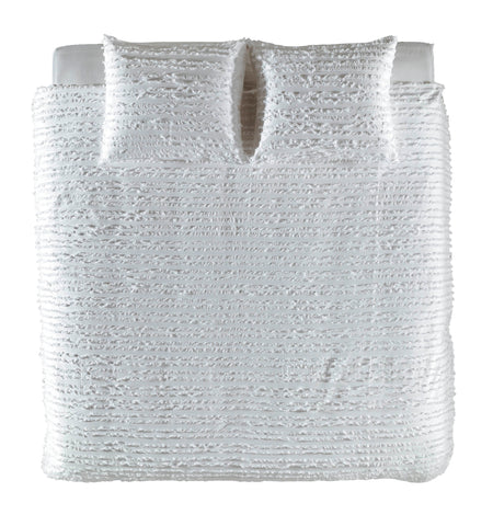 Yellow Dekbedovertrek Jewel Brilliant White - 100% Katoen, Voorzijde: Jacquard / Achterzijde: Perkal