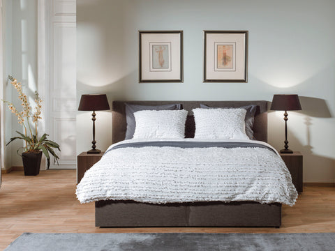 Yellow Dekbedovertrek Jewel Brilliant White - 100% Katoen, Voorzijde: Jacquard / Achterzijde: Perkal