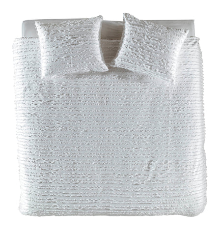 Yellow Dekbedovertrek Jewel Bone White - 100% Katoen, Voorzijde: Jacquard / Achterzijde: Perkal