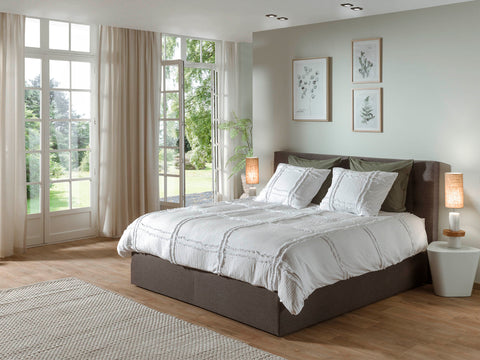 Yellow Dekbedovertrek Adelade Brilliant White - 100% Katoen, Voorzijde: Gauze / Achterzijde: Perkal