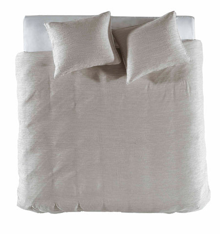 Yellow Dekbedovertrek Violette Silent Grey - Voor: 100% Tencel-Wafel / Achter: 100% Katoen-Perkal