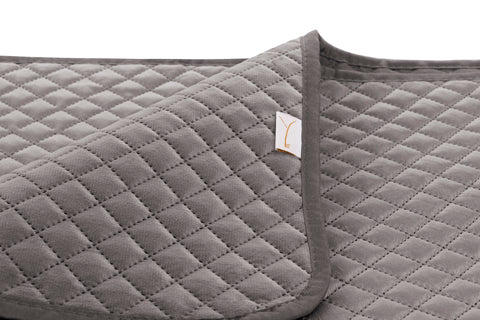 Yellow Sprei Victoria Classic Anthracite - 100% Polyester